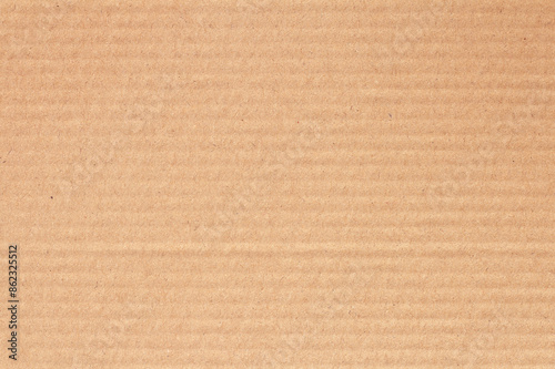 Cardboard sheet texture background, detail of recycle brown paper box pattern.