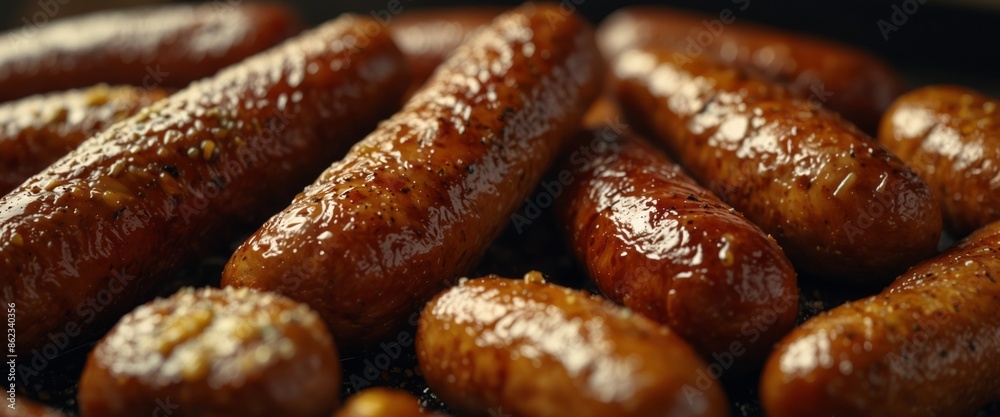 Fried sausages, pork and beans Romanian traditional food. Fried sausages, pork and beans Romanian traditional food.