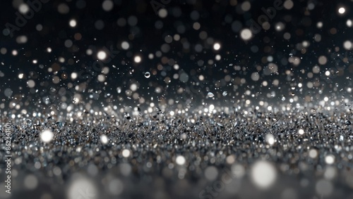 Particles abstract white event business clean bright glitter concert openers medical background.