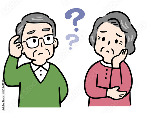 困りごとに悩むシニア夫婦