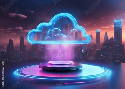 Wallpaper Mural Cloud Computing Revolution: Cutting-Edge Technology for Modern Business. Torontodigital.ca