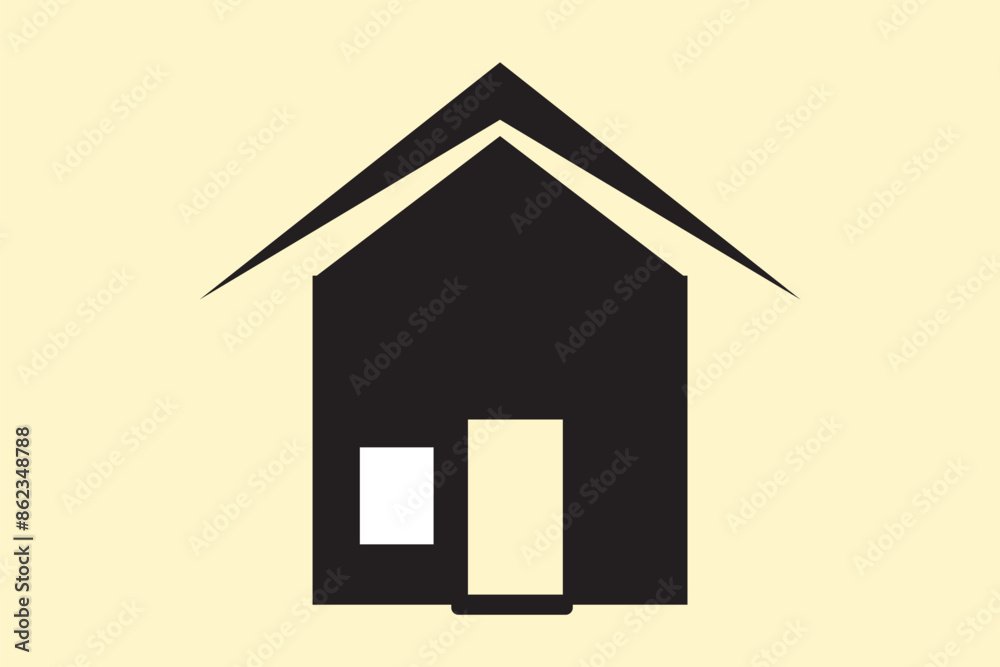 Collection home icons. House symbol. Set of real estate objects and houses black icons isolated on white background. Vector illustration. Collection home icons. House symbol. Set of real estate objects and houses black icons isolated on white background. Vector illustration.