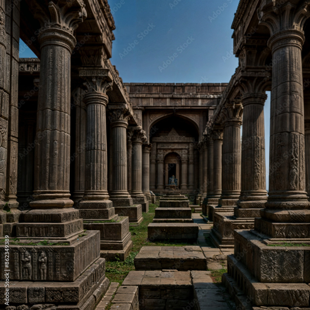 Obraz premium columns of the cathedral of st james country
