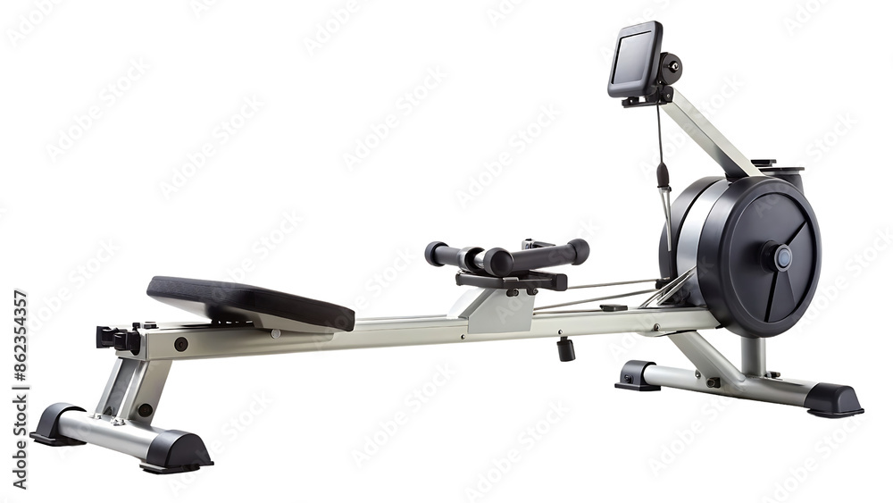 Rowing Machine Fitness Equipment Isolated on Transparent Background Rowing Machine Fitness Equipment Isolated on Transparent Background