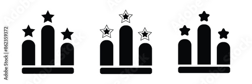 Podium star icon