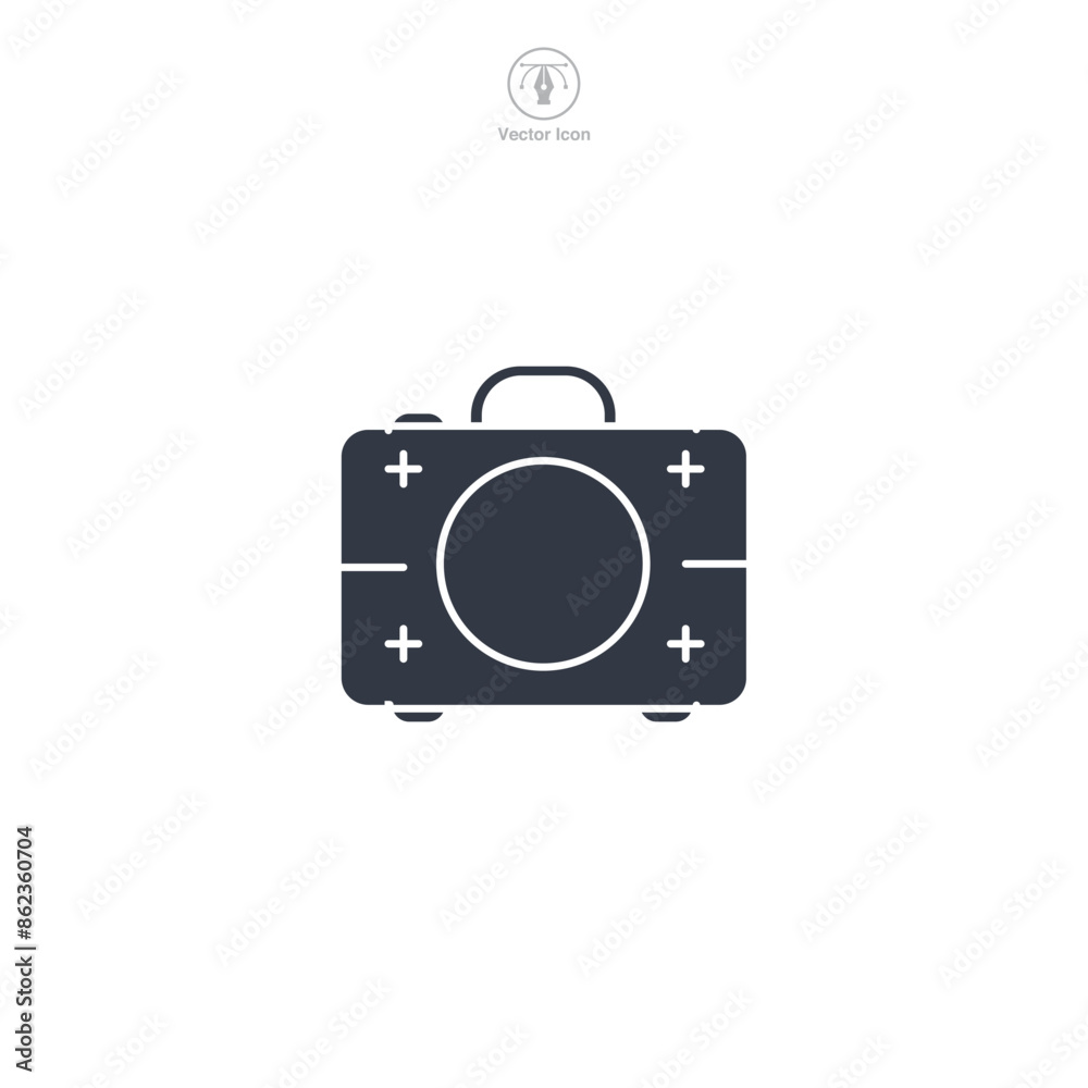 First Aid Kit Icon symbol vector illustration isolated on white background First Aid Kit Icon symbol vector illustration isolated on white background