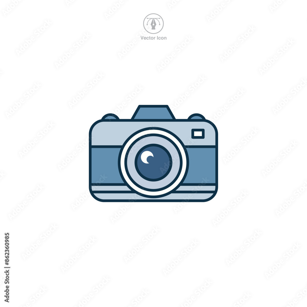 Camera Icon symbol vector illustration isolated on white background Camera Icon symbol vector illustration isolated on white background