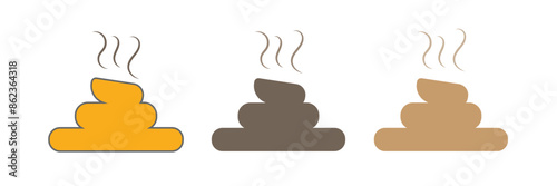 Poop vector icon