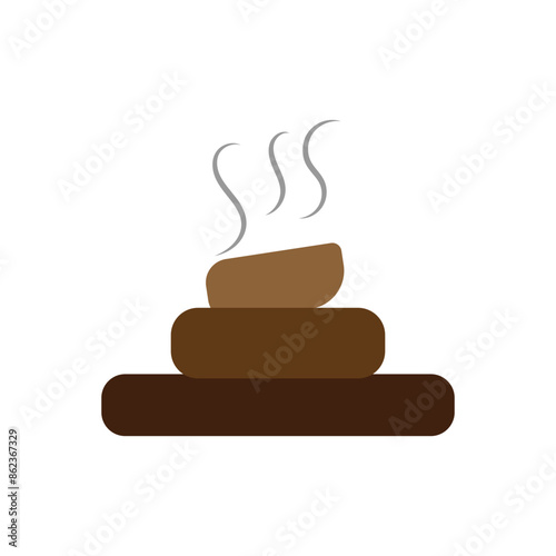 Poop icon. poo icon isolated on white background.