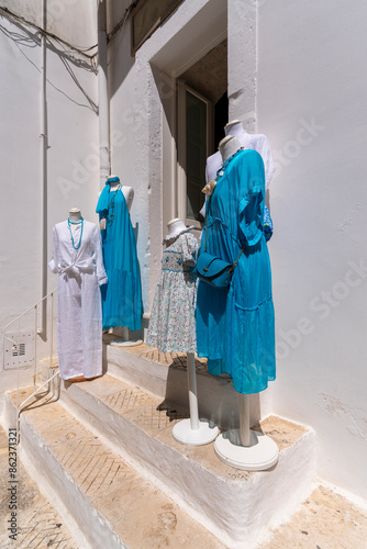 Fototapeta Naklejka Na Ścianę i Meble -  Locorotondo City street view in Italy