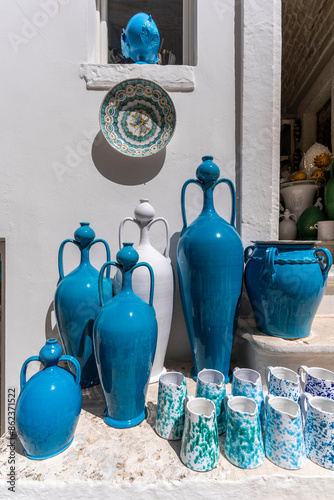 Fototapeta Naklejka Na Ścianę i Meble -  Locorotondo City street view in Italy