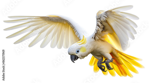 Cockatoo Aert Schouman isolated on a transparent background photo