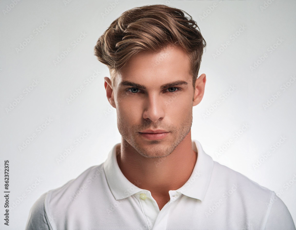Studio Portrait of Young Handsome Man Studio Portrait of Young Handsome Man