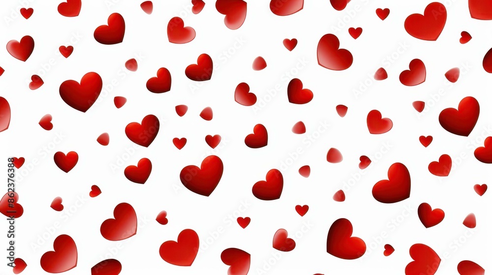 Festive Valentines Day background with seamless pattern of red hearts for romantic design projects. Festive Valentines Day background with seamless pattern of red hearts for romantic design projects.