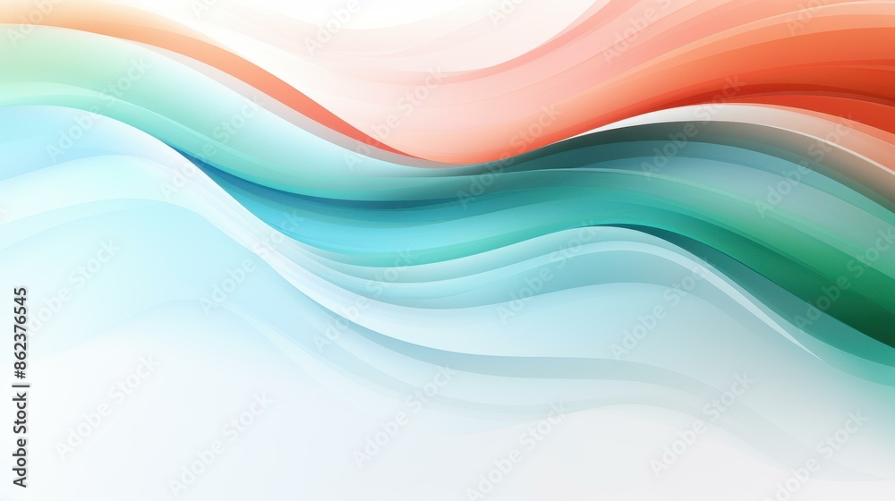 Fototapeta premium Vibrant wavy Indian flag design backdrop