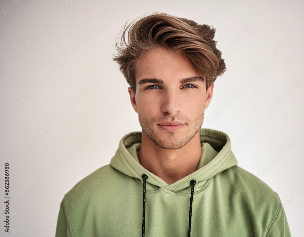 Fototapeta premium Studio Portrait of Young Handsome Man
