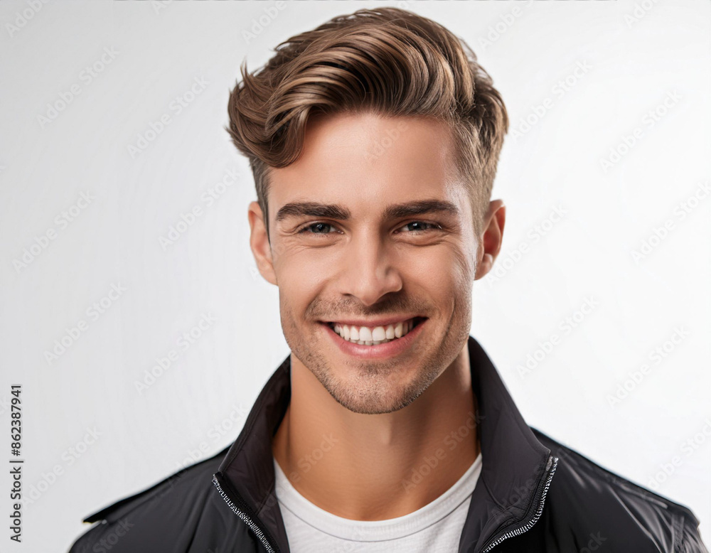 Studio Portrait of Young Handsome Man Studio Portrait of Young Handsome Man