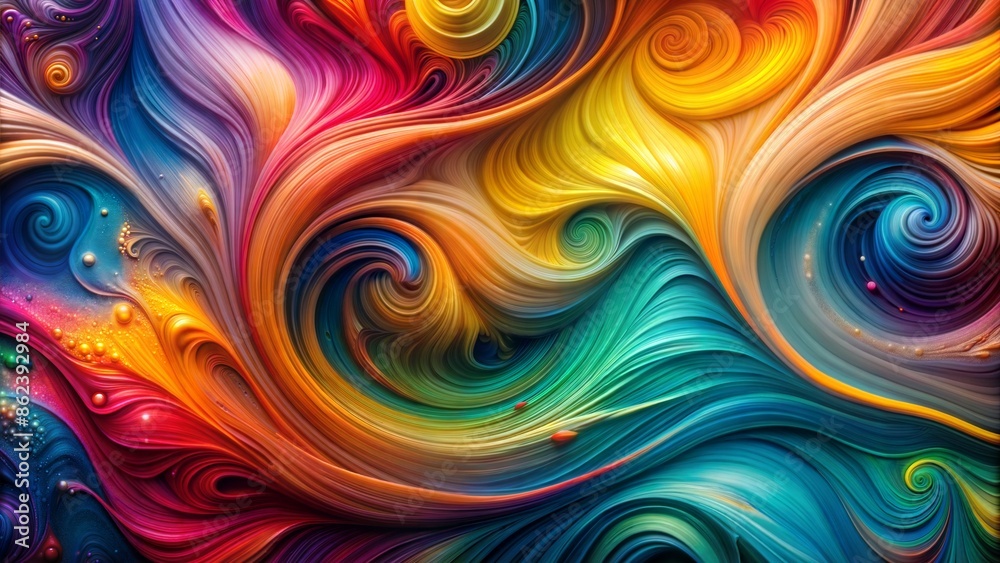 Vivid swirls of colorful paint blending into intricate patterns, abstract art, vibrant creativity Vivid swirls of colorful paint blending into intricate patterns, abstract art, vibrant creativity