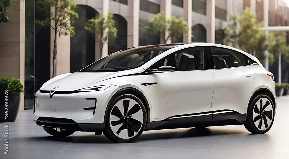 The sleek design and features of a modern electric car, both interior and exterior. Highlight the technological advancements and eco-friendliness
The sleek design and features of a modern electric car, both interior and exterior. Highlight the technological advancements and eco-friendliness