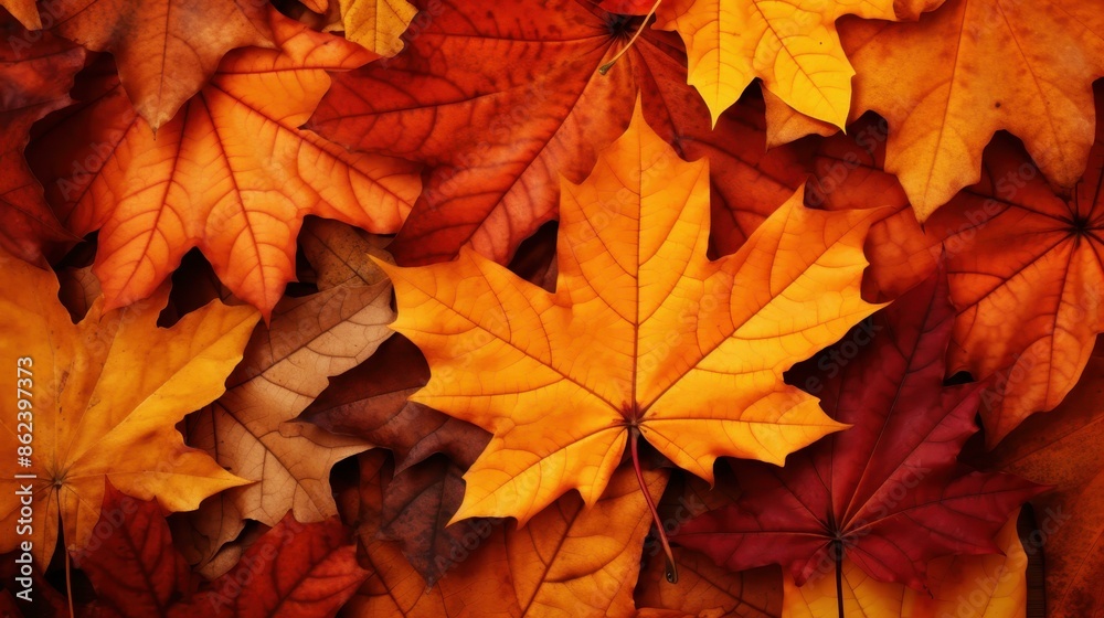 Vibrant autumn leaves creating a stunning background. Vibrant autumn leaves creating a stunning background.