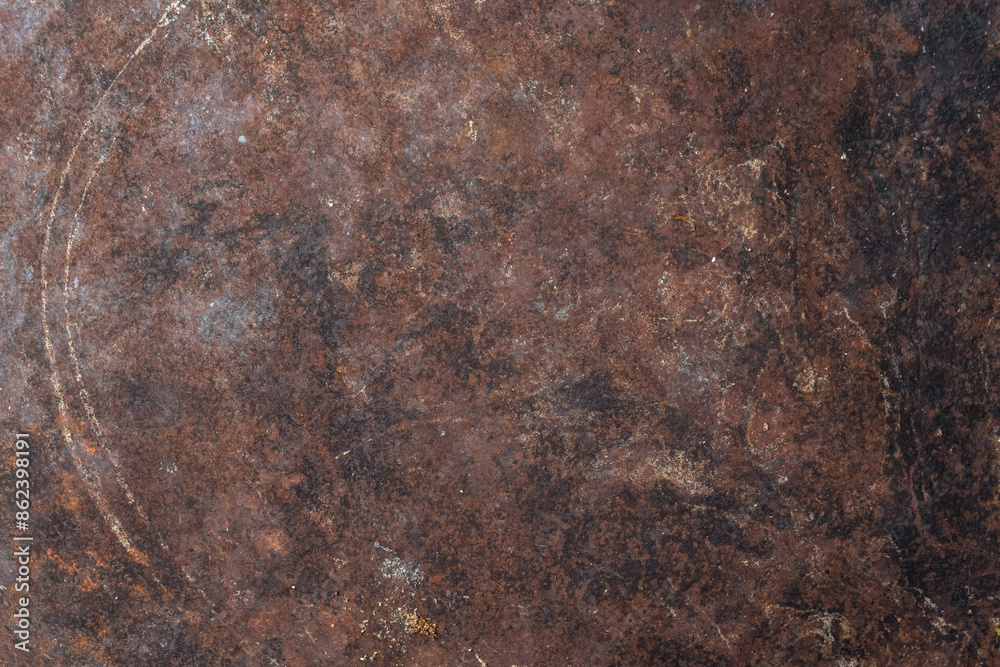 Brown rusty metal sheet texture.