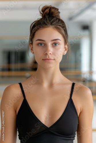Portrait of a young woman with a thoughtful expression Free Download Portrait of a young woman with a thoughtful expression - GFXLoad