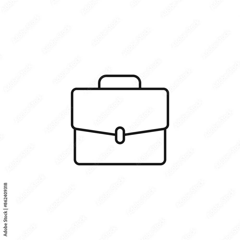 Briefcase icon vector. EPS 10 editable vector