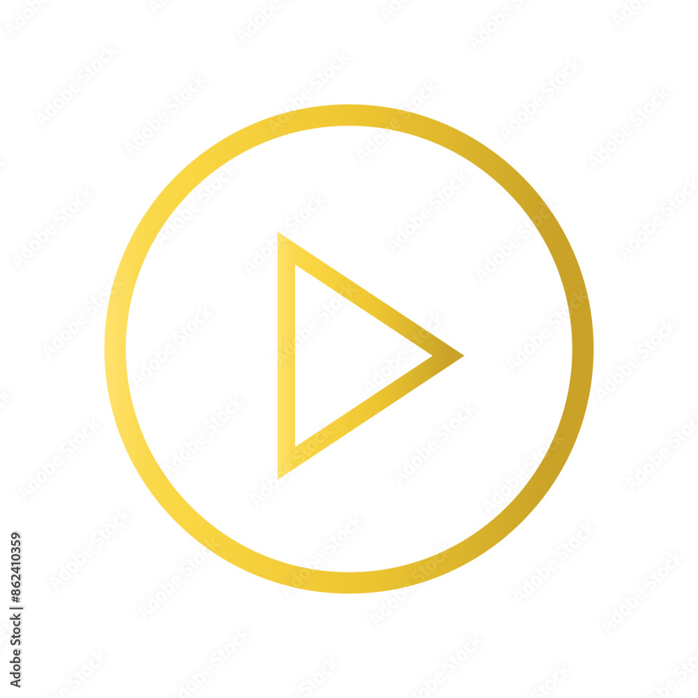 Gold Podcast Day icon on White Background. Isolated Vector Illustration in Flat Style. Gold Podcast Day icon on White Background. Isolated Vector Illustration in Flat Style.