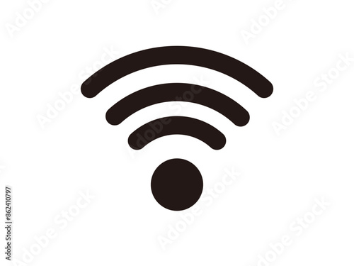 WiFiイメージのアイコンイラスト