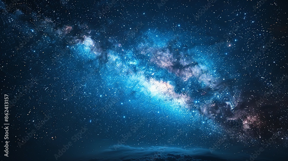 Fototapeta premium Mesmerizing Night Sky: Rediscovering the Universe with New Eyes