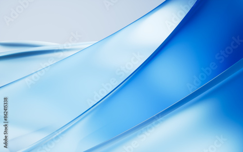 Fototapeta Naklejka Na Ścianę i Meble -  Transparent gradient glass background, 3d rendering.