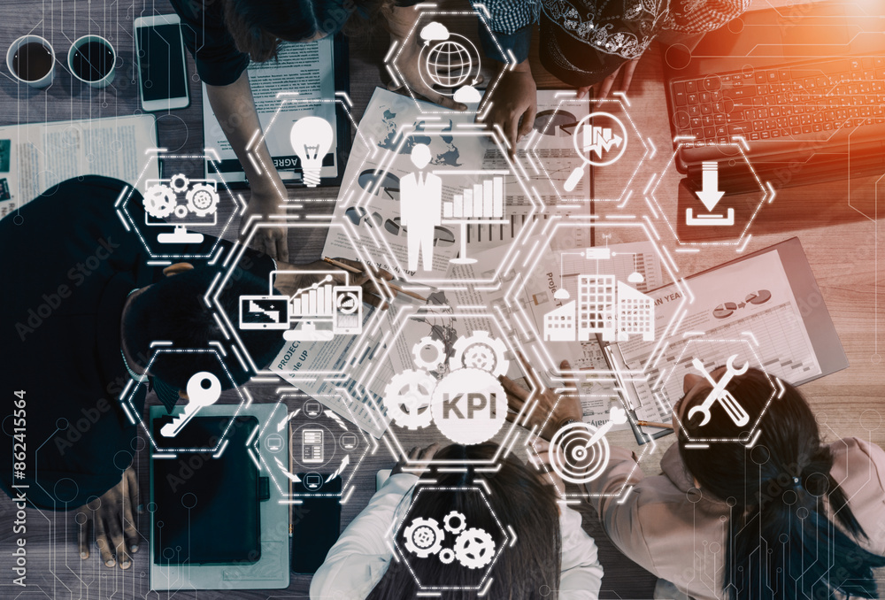 KPI Key Performance Indicator for Business Concept - Modern graphic ...