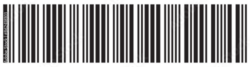  Barcode icon. Barcode vector icon. Simple fake bar code. Bar code for web design. Barcode product distribution icon. Vector illustration  isolated on white background.