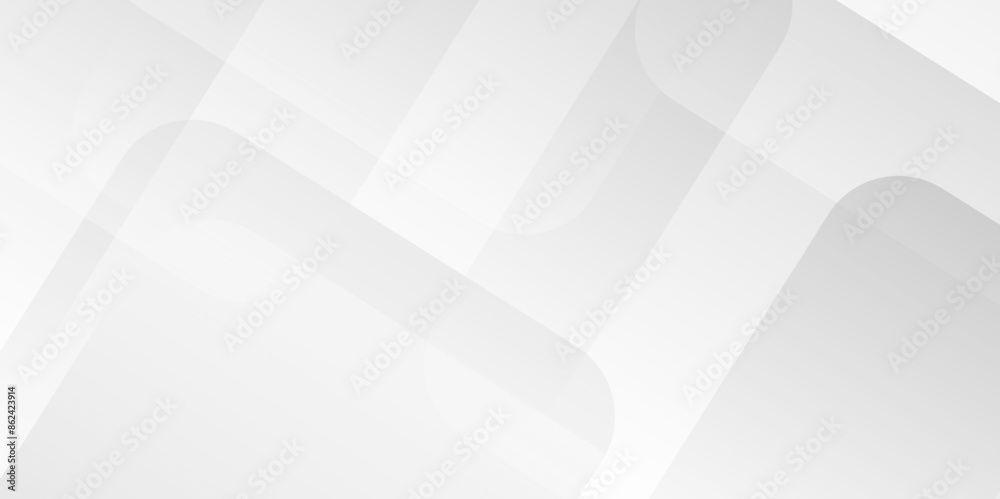 Obraz premium Vector Modern white and gray technology concept diamond triangle glossy geometric line web background. white abstract gradient geometric template, banner.
