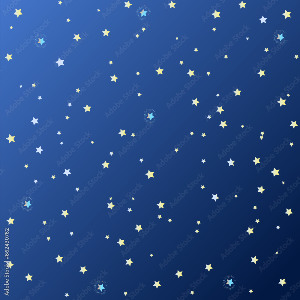 Background dark blue gradient night sky with many stars. Vector illustration Background dark blue gradient night sky with many stars. Vector illustration