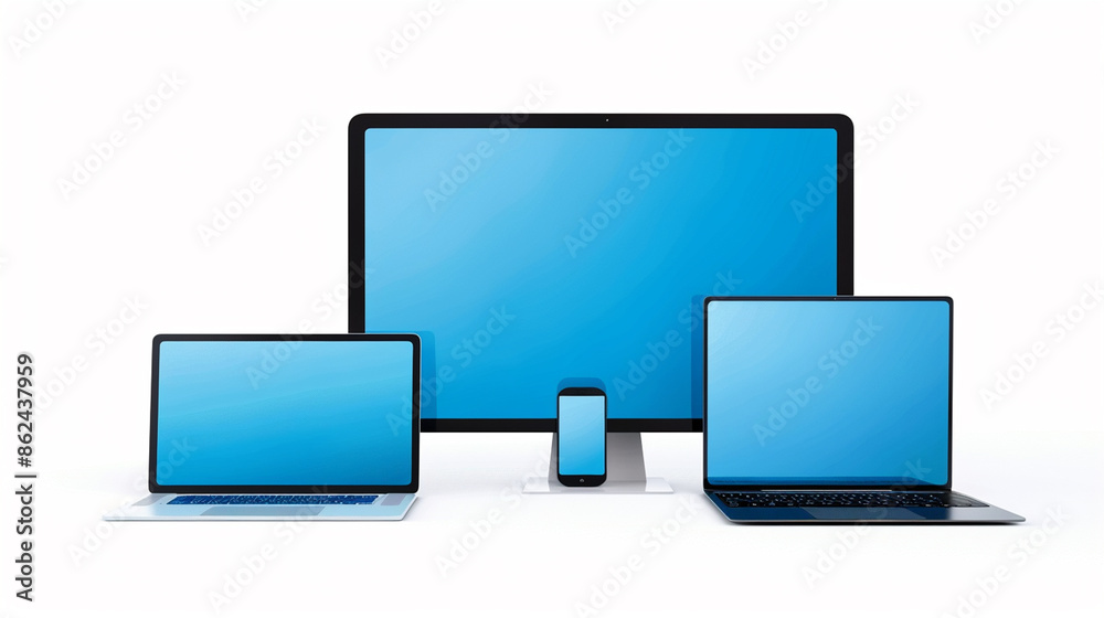 images showcasing various electronic devices, including laptops, desktop monitors, tablets, and smartphones, all with blank screens, illustrating modern technology and device variety images showcasing various electronic devices, including laptops, desktop monitors, tablets, and smartphones, all with blank screens, illustrating modern technology and device variety