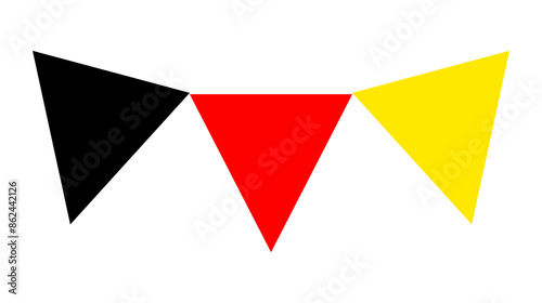 Free Download Flat illustration of the flag of Germany. - GFXLoad