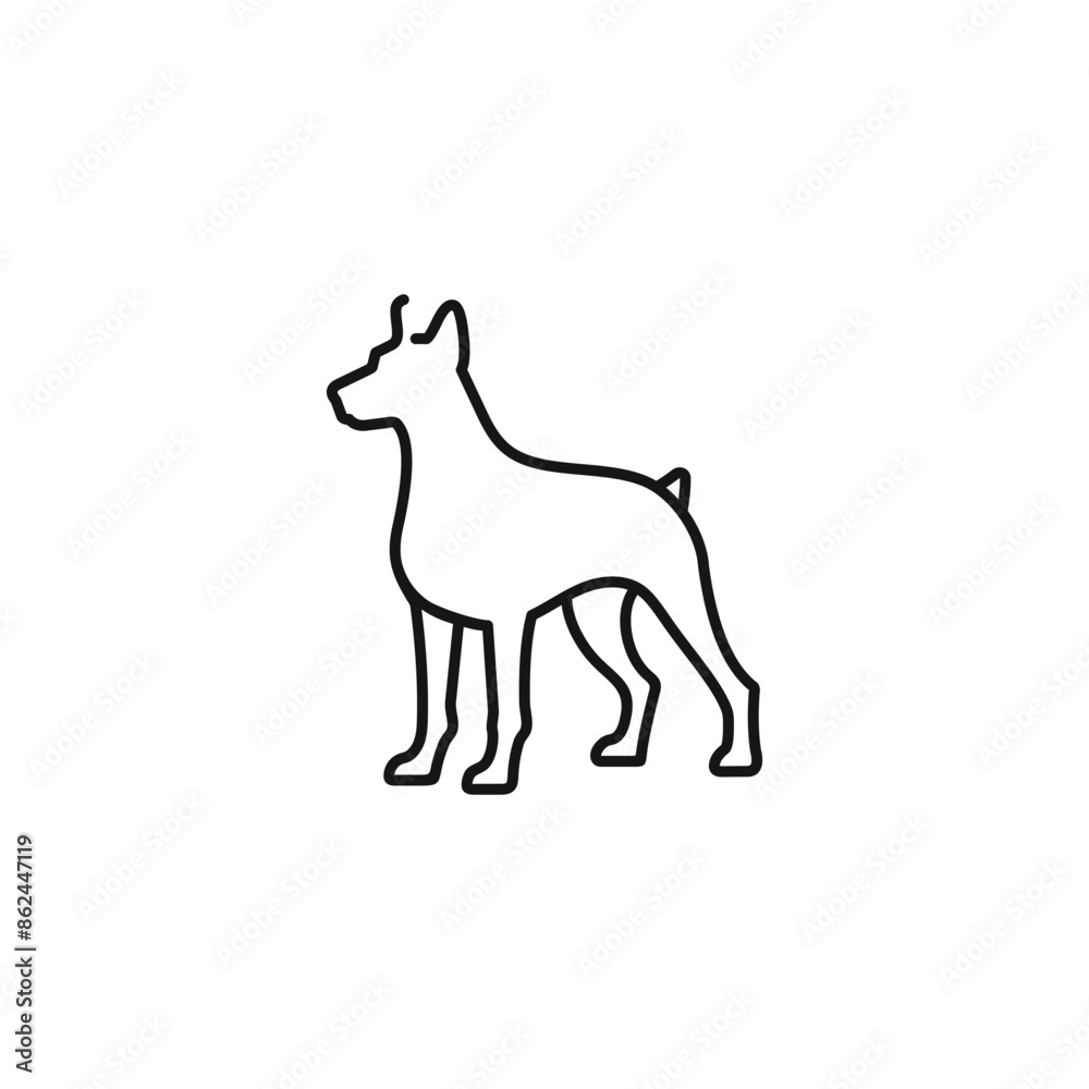 Dog icon vector. EPS 10 editable vector Dog icon vector. EPS 10 editable vector