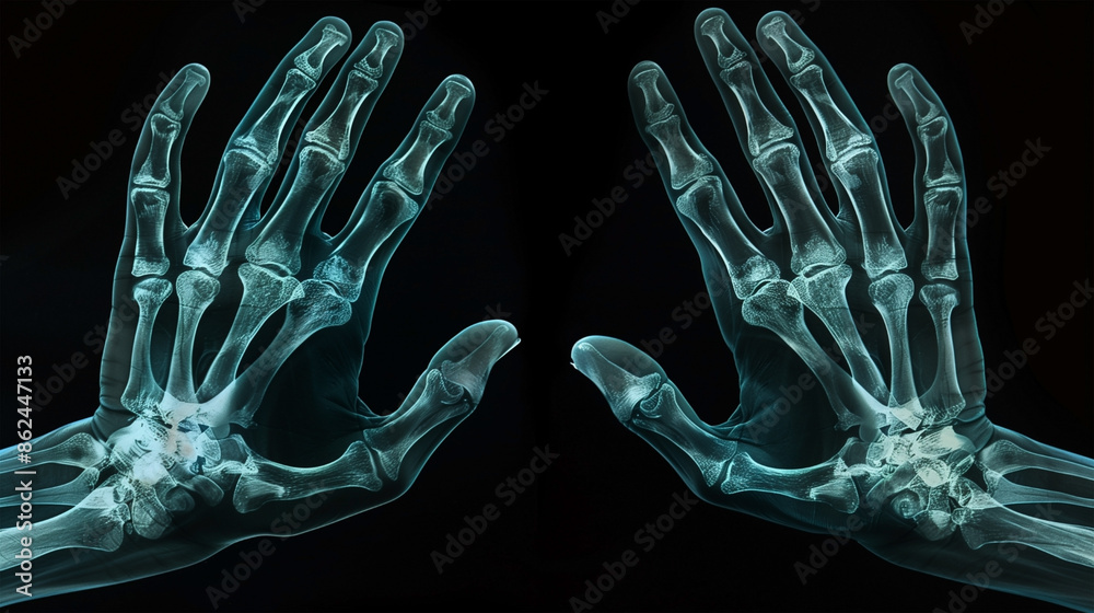 Fototapeta premium X-ray of Human Hands