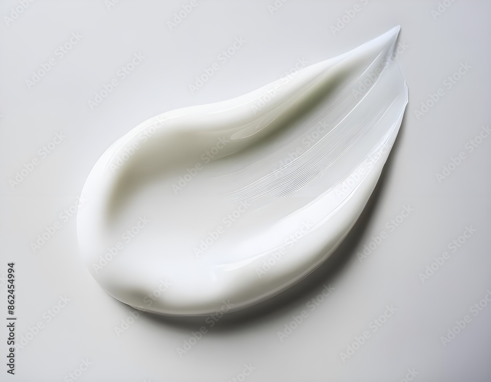 samples of cosmetic care products smear of cream texture on a light background samples of cosmetic care products smear of cream texture on a light background