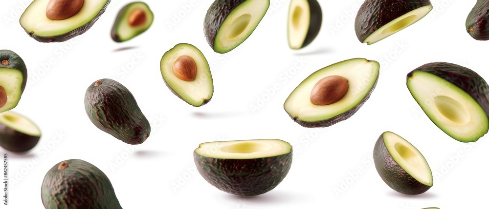Floating Avocado Halves Floating Avocado Halves