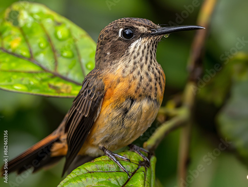 Captivating Rufous-Breasted Hermit: A Unique Avian Gem