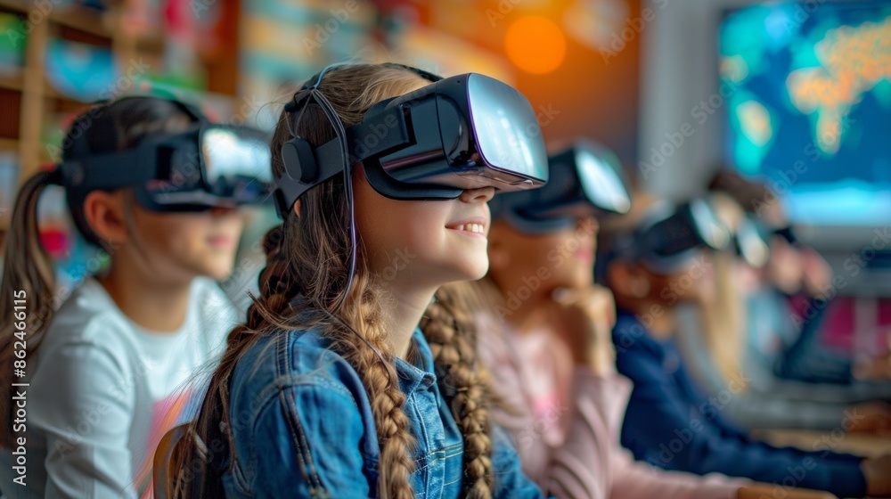 Children Immersed in Virtual Reality Learning Experience in a Classroom Children Immersed in Virtual Reality Learning Experience in a Classroom