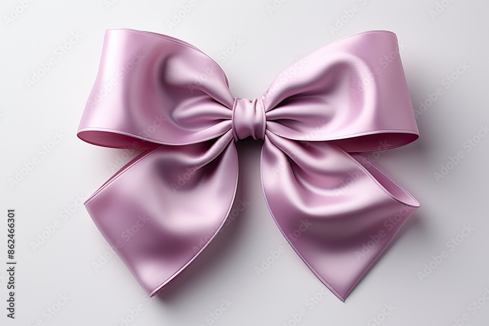 bow with ribbon,isolation white background bow with ribbon,isolation white background
