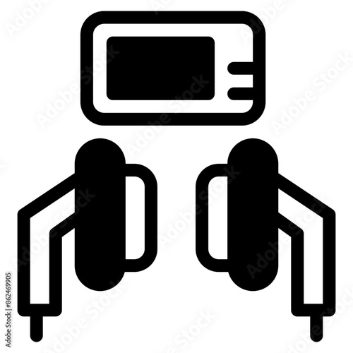 Cardiac, defibrillator, emergency, heart, life Icon