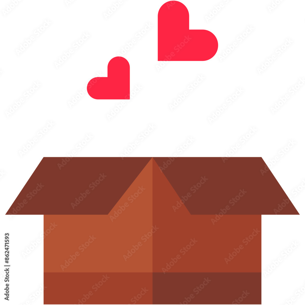 Box, gift, love, package, heart Icon Box, gift, love, package, heart Icon