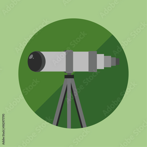 Telescope Flat Icon