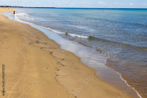 
Landscape of Gruissan beach in France photo