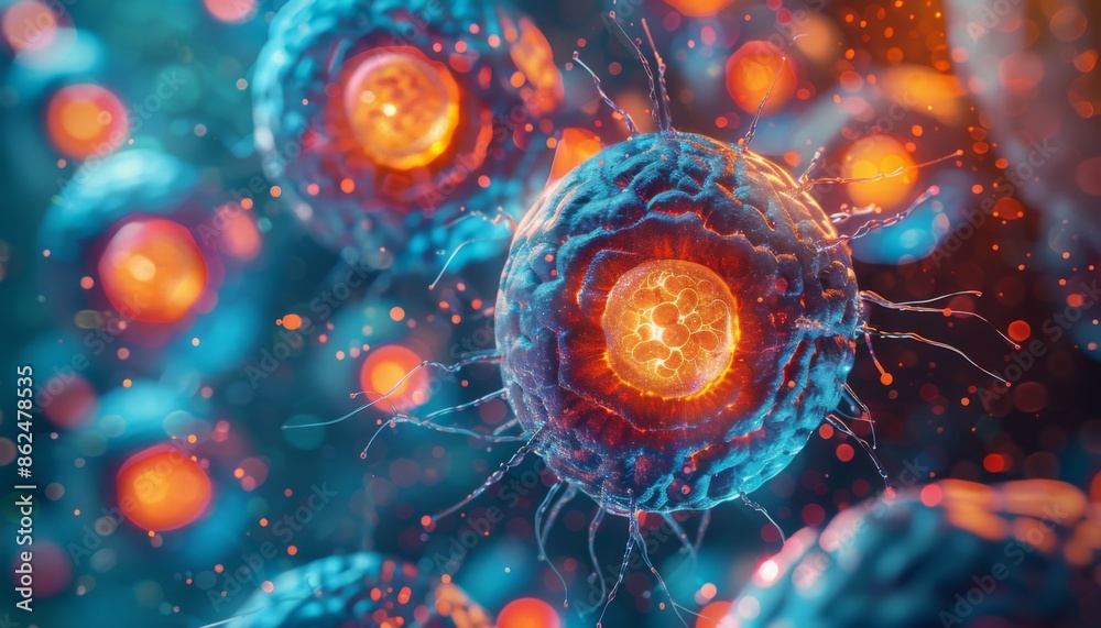 use of stem cells to repair or replace damaged tissues and organs Stock ...