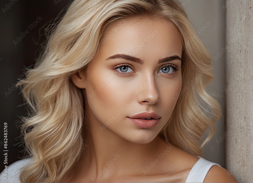Portrait of young beautiful girl. Fashion photo. Portrait of young beautiful girl. Fashion photo.
